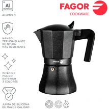 Fagor - E3/78619 Cafetera Tiramisu 12 Tazas Aluminio 3004