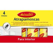 Tiras atrapamoscas sin veneno Aeroxon Pack 4 uds)