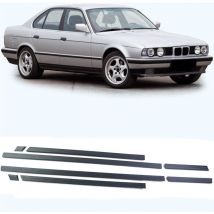 Decoraciones exteriores para automóviles - para BMW Serie 5 E34 berlina/touring 1988-1996 - conjunto de 8 piezas - negro.