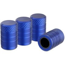 Gabrielle - Tire Valve Caps, 4 Pack, Anodized Aluminum, Corrosion Resistant, Universal Fit for Cars, Trucks, Motorcycles, SUVs and Bicycles.