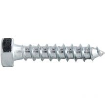 Tirefond acier zingué din 571 6X60 boîte de 200 - ultima - 14160060