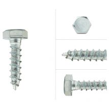 Tirefond galvanisé M10 x 40 mm - Par 100 pièces
