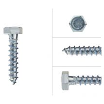 Tirefond galvanisé M8 x 40 mm - Par 200 pièces
