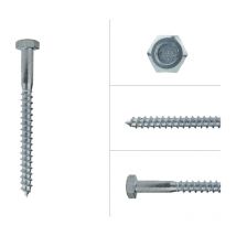 Tirefond galvanisé M8 x 90 mm - Par 100 pièces