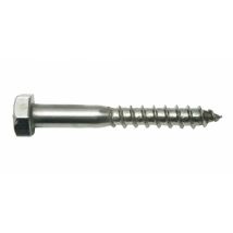 Tirefond Inox A2 6x80 Boite De 10