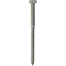 Tirefond Inox M6 X 80 Mm - Par 100 Pièces
