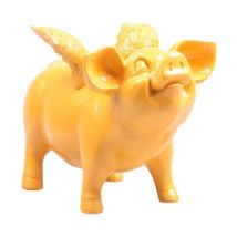 Stoobz - Tirelire cochon avec ailes en résine 14 x 25 x 15 cm