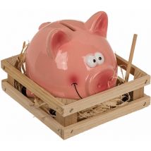 Tirelire cochon avec le petit marteau