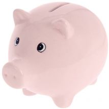 Sud Trading - Tirelire cochon rose en céramique