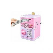 Lablanc - Tirelire électronique automatique pour enfant - avec mot de passe - rose