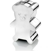 Tirelire en argent pour enfant, élégante, à offrir, ours en peluche gravé Taille: 7x4 H10 cm UGS : ZV6031261