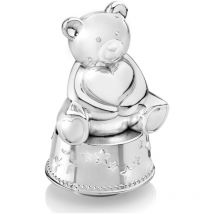 Zilverstad - Tirelire en argent pour enfants, élégante, cadeau ours en peluche Taille: 83x84x139 mm ugs : ZV6029261
