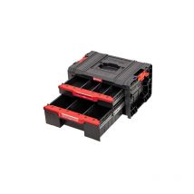 System pro Drawer 2 Toolbox 2.0 Basic empilable 450 x 310 x 244 mm 4,5 l 9,5 l IP54 avec deux tiroirs 5 séparateurs - Qbrick
