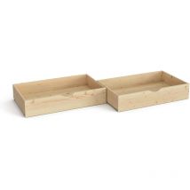 Vitalispa - Tiroir à roulettes Everest, Marron, 97.7 x 55.6 cm Set de 2