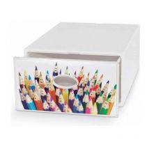 Tiroir de rangement polyvalent pour rangement 28x40x15 h qbox Art Deco Domopak