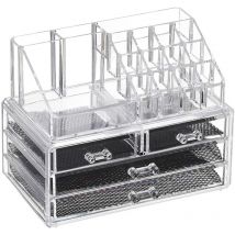 Tiroir de rangement pour maquillage, organiseur de maquillage, en acrylique transparent