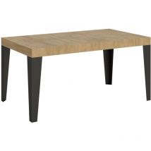 Ausziehbarer Tisch 90x160/420 cm Gestell Flame Oak Nature Anthrazit
