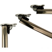 Abklappbares Tischbein 710mm Edelstahl finsih d:50mm Tischfuß aus Metall