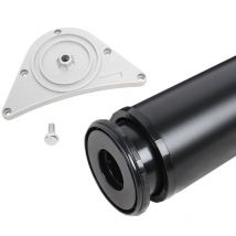 Tischbein 80mm Durchmesser Höhe 710mm in Schwarz aus Metall Tischfuß Möbelfuss