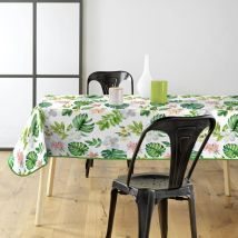 Tischdecke mit Pflanzenmuster BALEARES, 140 x 240 cm, Kunststoff