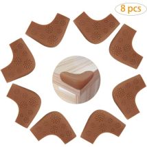 Memkey - Tischecken-Babyschutz, brauner Silikon-Tischmöbel-Sicherheitseckenschutz für Babys, Kinder, ältere Kinder, Möbel und scharfe Ecken