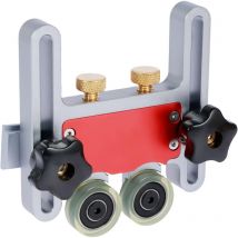 Rosvola - Tischkreissäge Stock Roller Holzbearbeitung Doppelrad Gleitführung Roller Federbrett Hilfswerkzeug