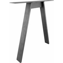 SIMAUSROM Tischkufe A-Form aus Schwarzstahl – Höhe 720 mm – Tragkraft 150 kg – Breite 700 mm – Tiefe 100 mm