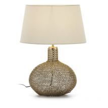 Tischlampe 29X29X36 Kristall/Goldenes Metall/Ohne Schirm