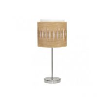 Senko - Tischleuchte alexandra Farbe nickel/helles Holz Modell fabrilamp