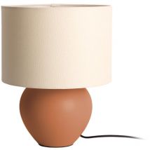 Tischlampe alma mit keramischem Fuß, ø 25 cm