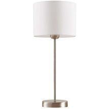Tischlampe 'Annatina' aus Textil für Schlafzimmer von Lindby