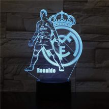 Tischlampe Fürs Kinderzimmer, Anime-motiv, Ronaldo, 3d-led-nachtlicht