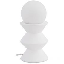 Tischlampe "Nielson" aus Gips/Ton für Wohnzimmer & Esszimmer von Lindby