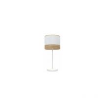 Tischlampe Olga 1xe14 Weiß/weiß-helles Holz 42x18x18 cm