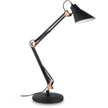 Sally - 1 Licht Schreibtischlampe Schwarz, E27 - Ideal Lux