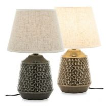 KONSIMO SOPI 2er Set Tischlampen, Beige/Marine