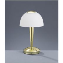 Iperbriko - Tischlampe Ventura Led Touch Messing und weißes Glas Ø15 cm Trio Lighting