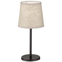 Tischleuchte Beistelllampe Nachttischlampe Schreibtischlampe Sandschwarz h 30 cm