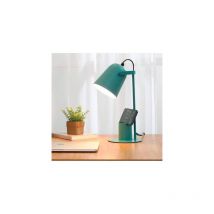 I-total bunte Metall-Flexo-Lampe mit Handyhalterung 35cm teal grün