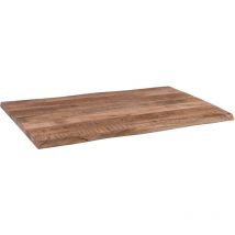 Tischplatte Baumkante Mango rough 120 x 60 cm curt