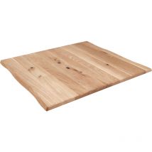 Tischplatte Baumkante Wildeiche 80 X 80 Cm Sessa