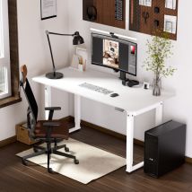 Höhenverstellbarer Schreibtisch Kirkkonummi 160x75cm Weiß [ Pro.tec