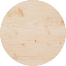 Bonnevie - Tischplatte,Schreibtischplatte,Küchen Arbeitsplatte Ø50x2,5 cm Massivholz Kiefer CCA619581