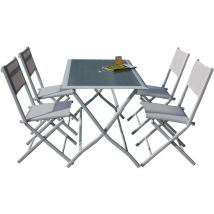 Tischset plus 4 Klappstühle astro HFS-268