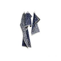 Lot torchons 3 tailles jacquard bleu - tissages de beaulieu