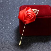 Tissu de corsage de mariage, broche de fleurs artificielles, accessoires de mariage, aiguille de fer de corsage