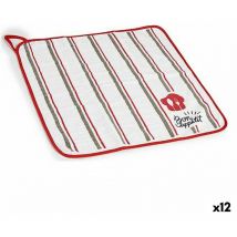 Torchon rouge blanc (12 pièces)