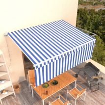 Furniture Limited - Auvent manuel rétractable avec store 4x3 m