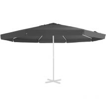 Tissu de remplacement pour parasol d'extérieur Anthracite 500cm