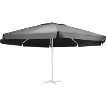 Tissu de remplacement pour parasol d'extérieur Anthracite 600cm